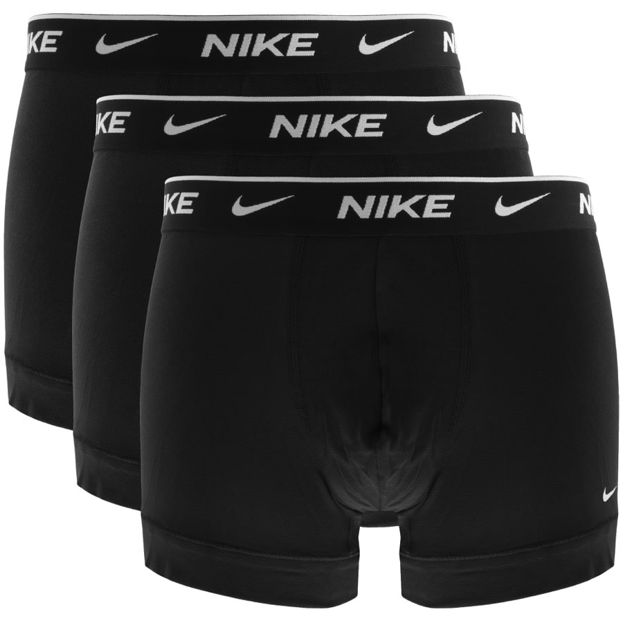 Alternative Image for ProductNike Logo 3 Pack Boxer Trunks Black1